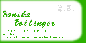 monika bollinger business card